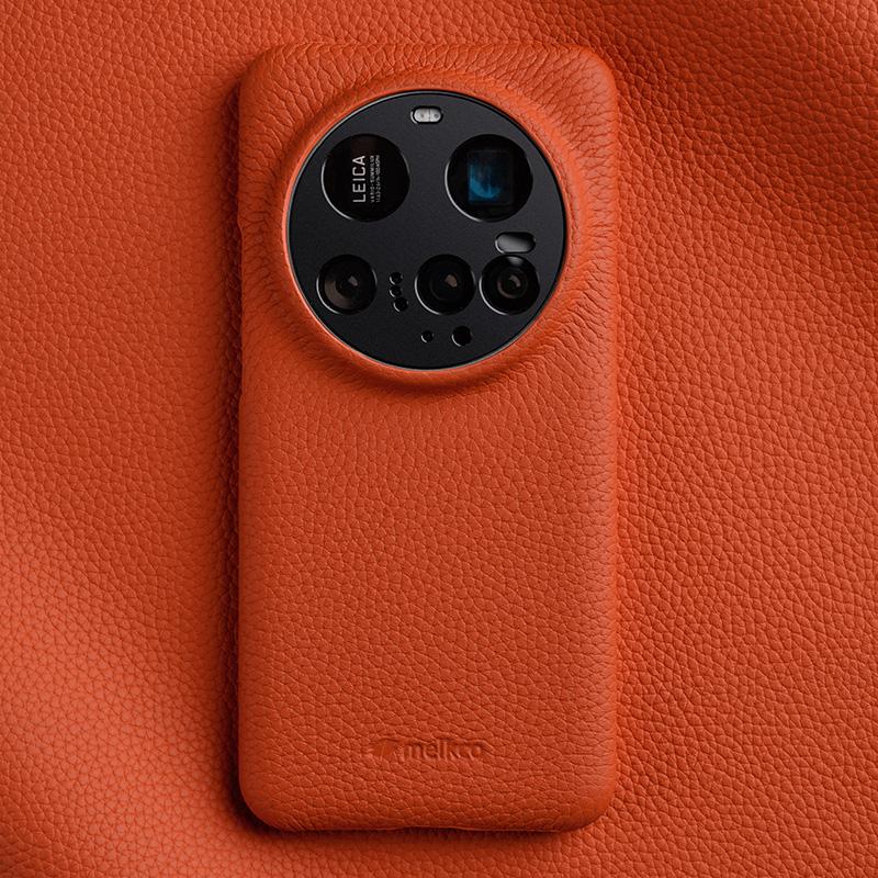 

For Xiaomi 15 Ultra Magnetic Case Genuine Cow Leather+PC Back Cover Green