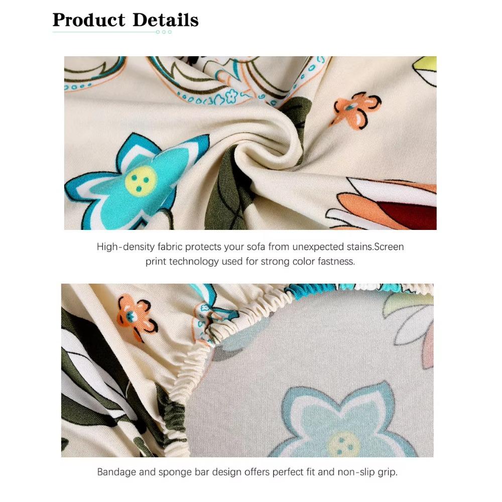 4 Stück bedruckte Stuhlhusse, abnehmbar, waschbar, für Hochzeitsfeier, Esszimmer, Heimdekoration