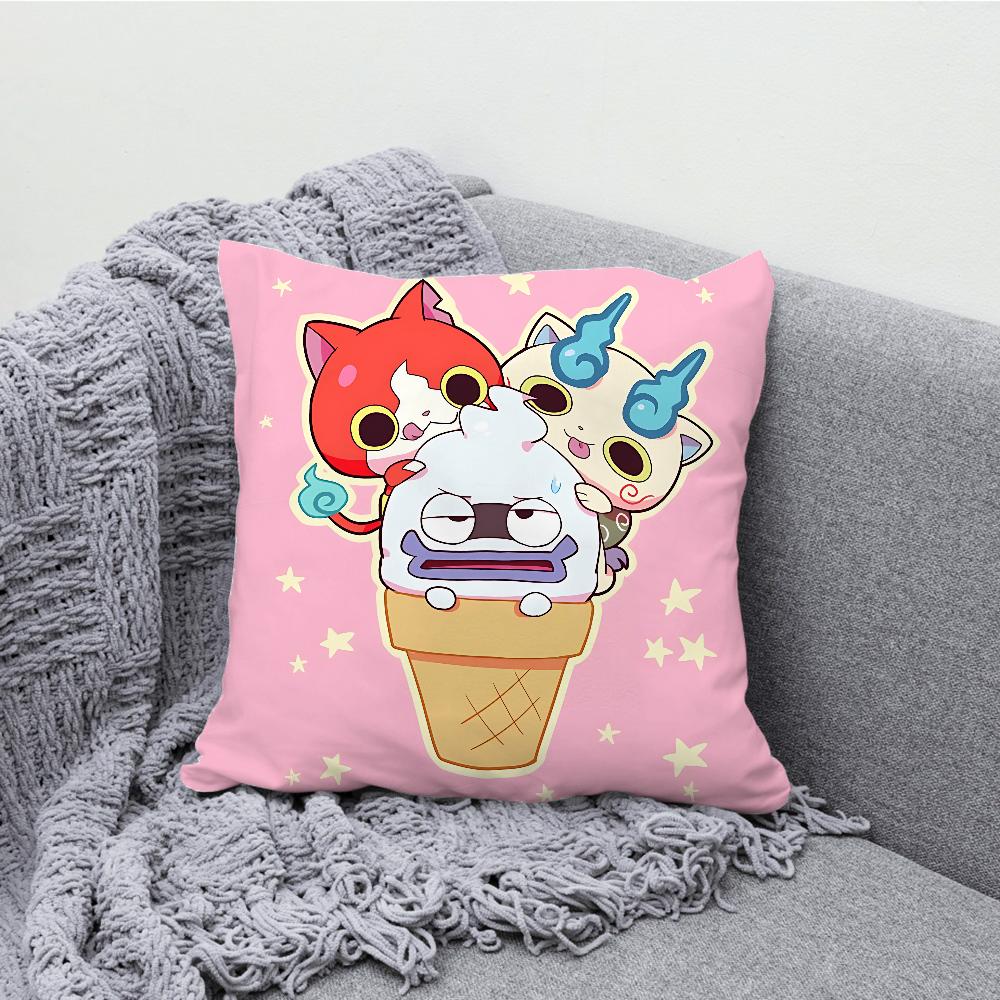 Y-Yokai W-Watch Pillow Case Soft Cushion Cases for Farmhouse Sofa Decor Home Decorations and Protector Pillow Case