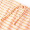 Jupe droite pour enfants avec rayures orange fluo 92/104/116/128/140
