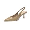Fashion Hot Selling 2025 Elegant High Heels Pumps Women Summer Slingbacks Pointed Shoes Woman Solid Thin Heeled Sandals High Heel Shoes