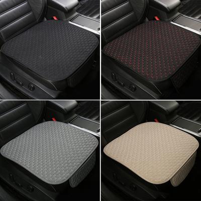 Universal Size Flax Car Seat Cover Linen Seat Cushion Protector Pad Auto Accessories Interior Styling