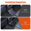 Car Rear Seat Water Cup Holder Storage Box For Toyota Land Cruiser Prado 250 LC250 2025 2025 Up Interior Accessories ABS Black