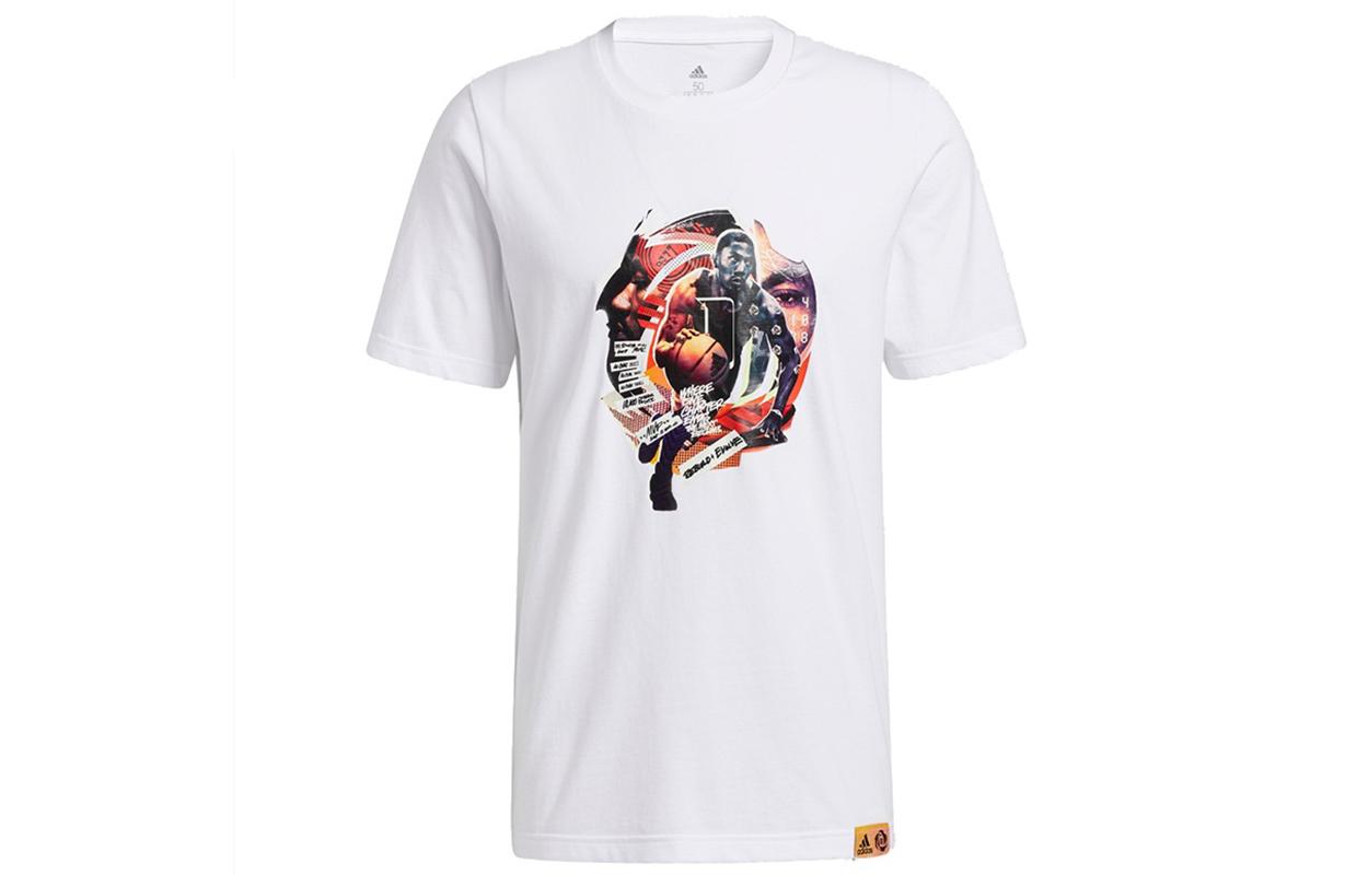 

Adidas T Shirts Men s White Crew Neck Moderate Straight Fit GH6720 XL