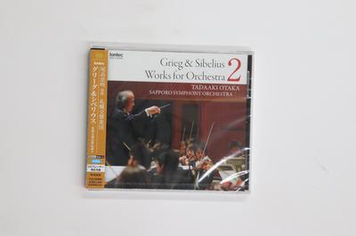 CD TADAAKI OTAKA, SAPPORO SYMPHONY ORC - Greig & Sibelius Works for Orchestr FOCD6000 FONTEC 2010 Japan Obi Classical Used