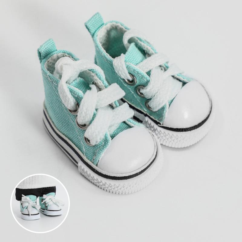 1Pc Cotton Doll Shoes Simple Sports Canvas Shoes Doll Shoes Labubu Accessories