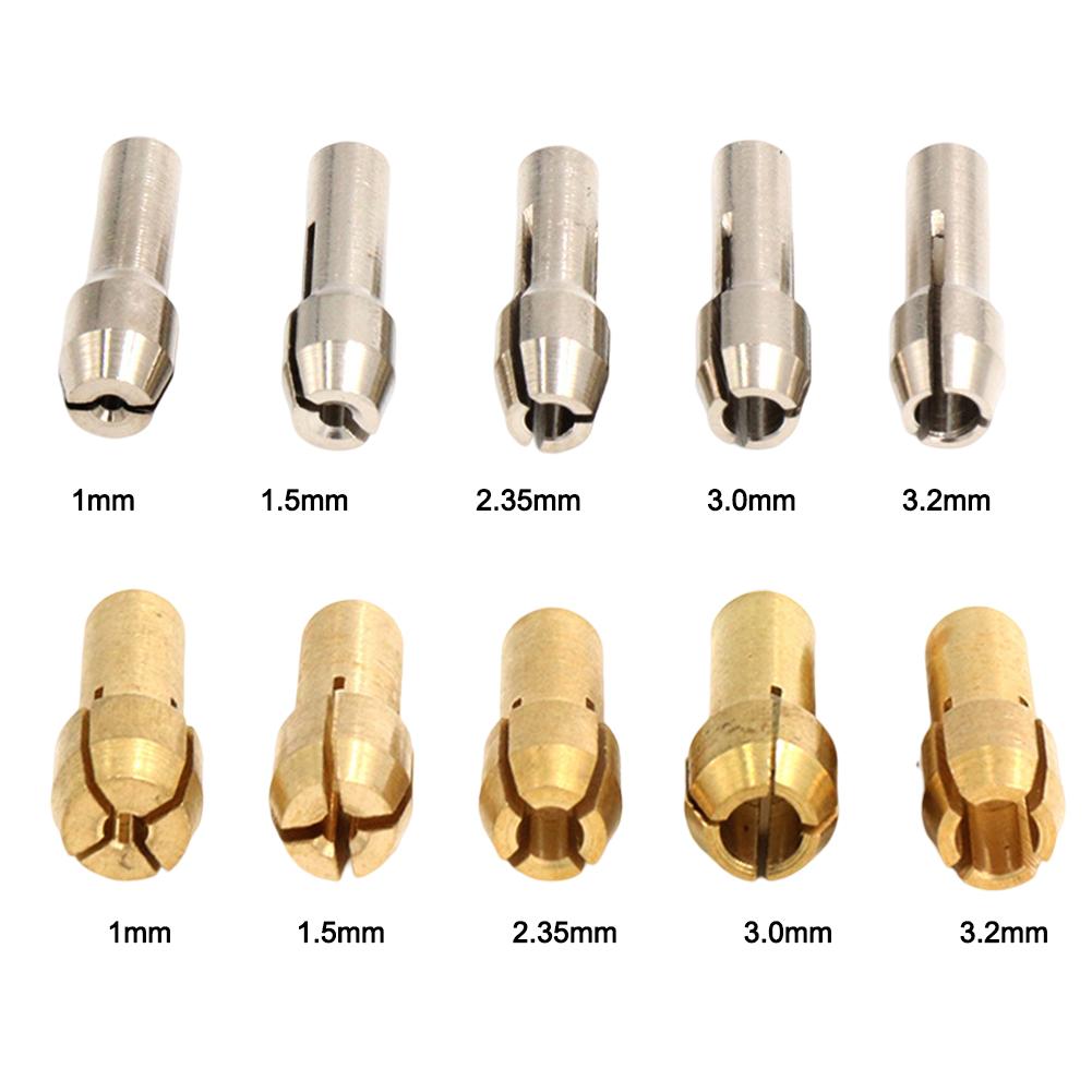 Drill Chuck Set Chuck Adapter 18.12*4.2mm Size Clamping Range 1.0mm-3.2mm Copper & Stainless Steel For DIY Projects DIY Projects
