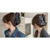 Advanced Denim Bow Gray Hair Clip - Fashion Essential 2025