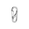 5PCS   Useful Metal Alloy   Quick Release Clip Key   Keychain Carabiner(black)