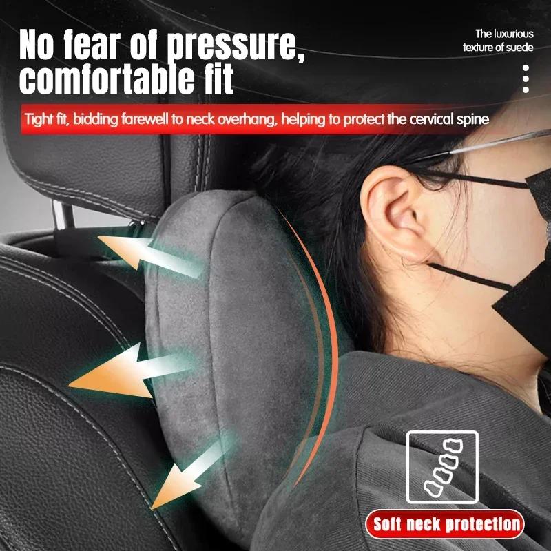 Car Suede Headrest Memory Cotton Neck Pillow For Lexus GX470 CT200H IS300H IS200 IS250 RX350 RX GX460 NX200 NX GS430 GS ES RX300