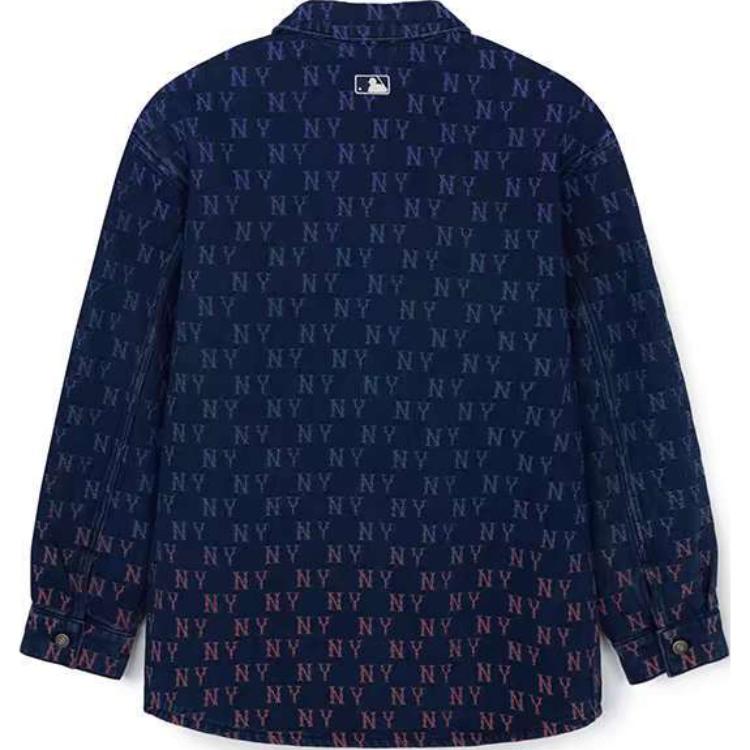 New MLB New York Yankees Shirt Unisex Indigo 3ADRM0144-50INS