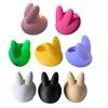 Easter Bunny Candle Holder with LED Candle Mini Rabbit Candle Stand Candlestick Table Centerpiece Holiday Party Decoration Ornament