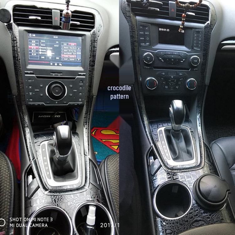 13-18 Mondeo Autocolant Interior Fibră de Carbon pentru Schimbătorul de Viteze și Consola