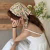 Spring Summer Floral Print Thin Scarf For Women Girls 53*53Cm Beautiful Flower Cotton Polyester Scarf Outdoor Sun Protection