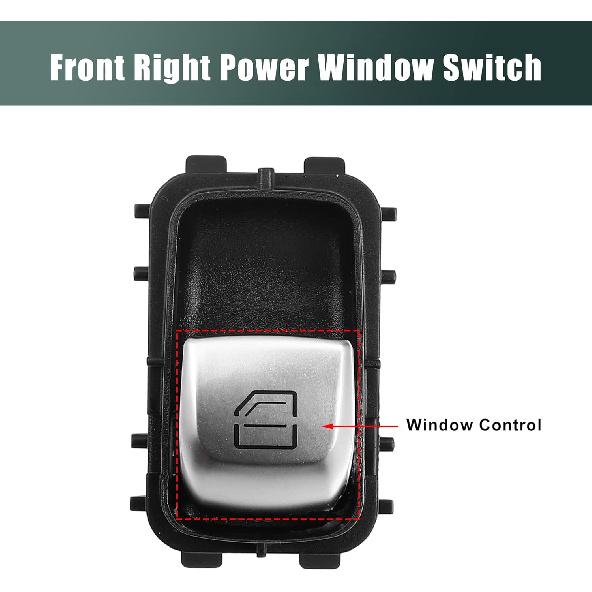 Unifizz Power Window Switch Right Passenger Side Power Window Master Control Switch A2059051513 A2057371000 for Mercedes-Benz C300 C350e 2015-2020