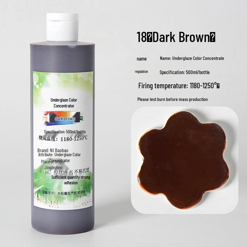 Ceramic Underglaze Concentrate 500ml – Medium Temp Pigment for Pottery Painting