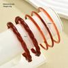 iF ME Zestaw Vintage Bransoletek z Żywicy Akrylowej, Minimalistyczne Luksusowe Stackable Bangles dla Kobiet