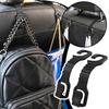 2Pcs Double Head Hooks Car Seat Back Headrest Hanger Car Bag Pouch Clothes Hanging Hook Fastener Clip Car Interior Accessories