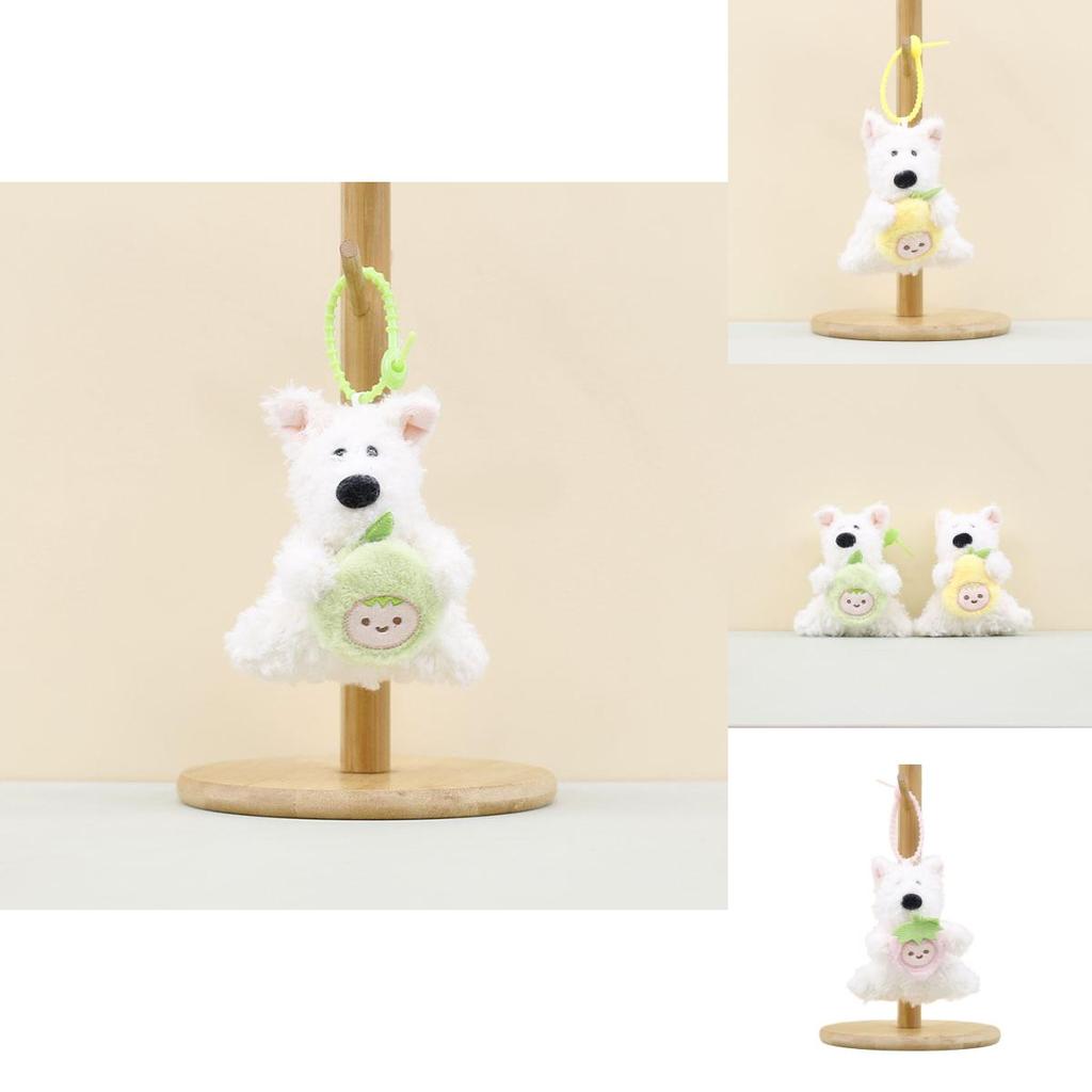 Adorable Plush Toy Cute Dog Keychain Stuffed Animal Bag Charm Soft And Fluffy