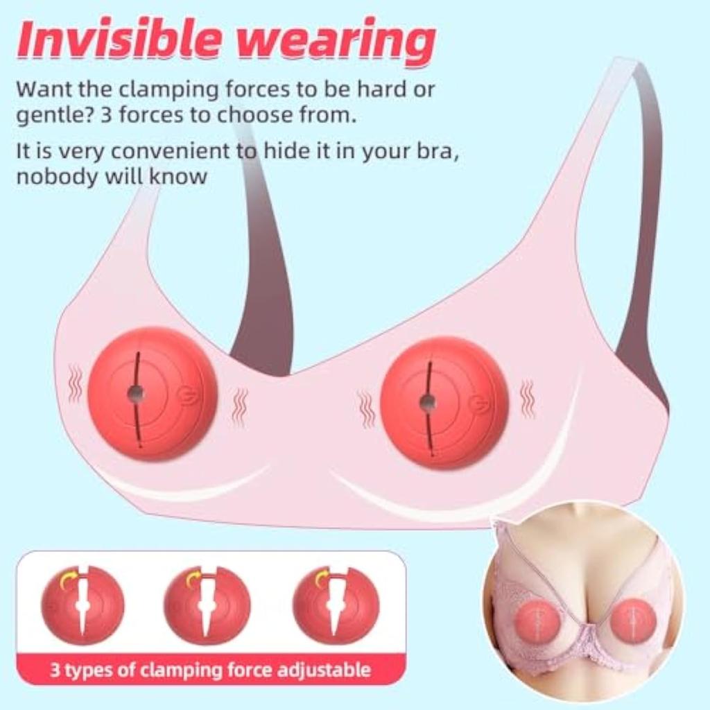 Nipple Clamps Massager Vibrator Adjustable Remote Control Breast Stimulation Sex Toys Female Pleasure Adults Products for Women