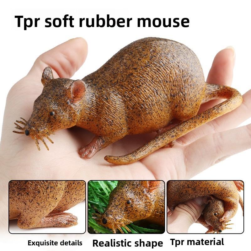 Cat Teething Toy Mouse With Durable Plastic Material For Biting And Selfplay