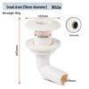 90° Marine Sewage Drain Outlet for Yacht Hull - Black/White