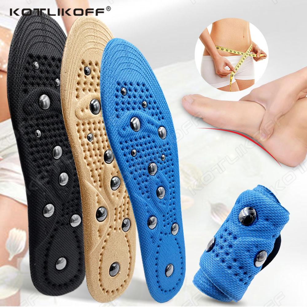 Magnet Massage Insoles Acupressure Foot Shoes Insole For Men Women Lightweight Breathable Lose Weight Shoe Sole