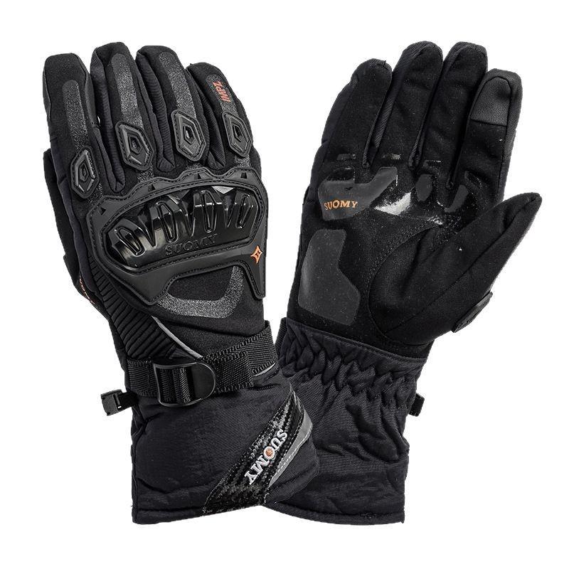 Motorcycle Waterproof Warm Winter Riding Gloves Locomotive Rider Anti-drop Off-road Thickened Long Gloves Men