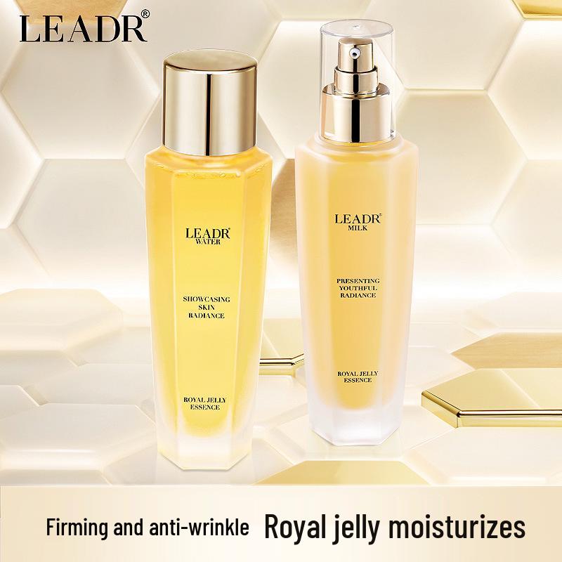 Göttin Schönheit Gelée Royale Essenz Set: Hydratisierend, Feuchtigkeitsspendend, Aufhellend, Straffend, Anti-Falten Wasser & Lotion.