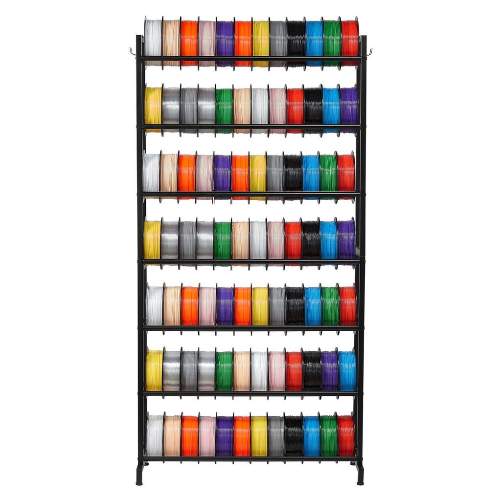 3D Printer Filament Storage Rack, 7 Tier Heavy Duty Storage Shelves for 3D Printing Filaments, Filament Spool Holders Racks for 3D Printing Studio,