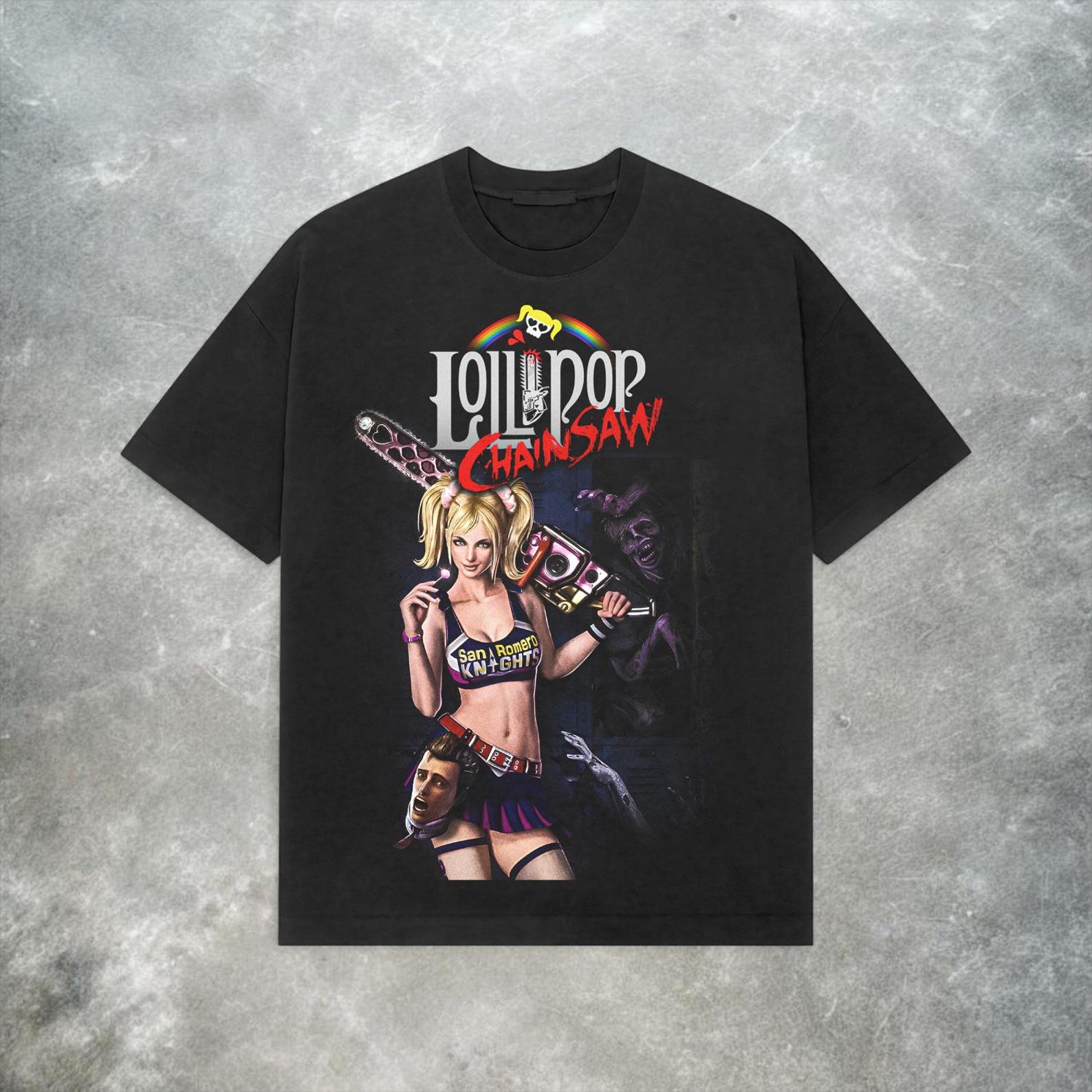 Lollipop Chainsaw Tee – Vintage Y2K Anime Video Game Shirt L