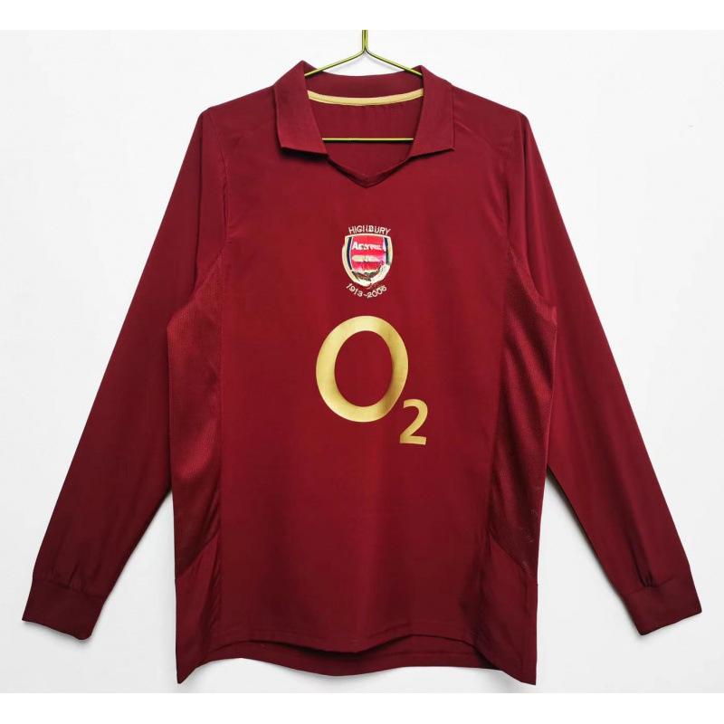 AC retro long-sleeved jersey England Paris France football jersey