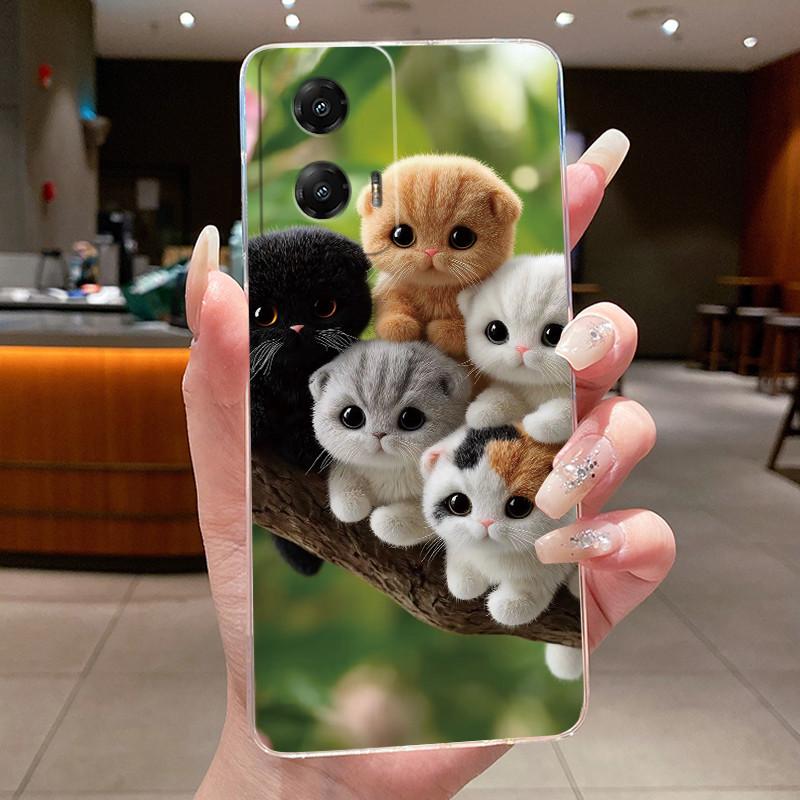 Phone Case For Motorola Moto G Stylus 5G (2024) Soft Silicone TPU Clear Viral Astronaut Moonlight Painted Casing Anti-fall Cover