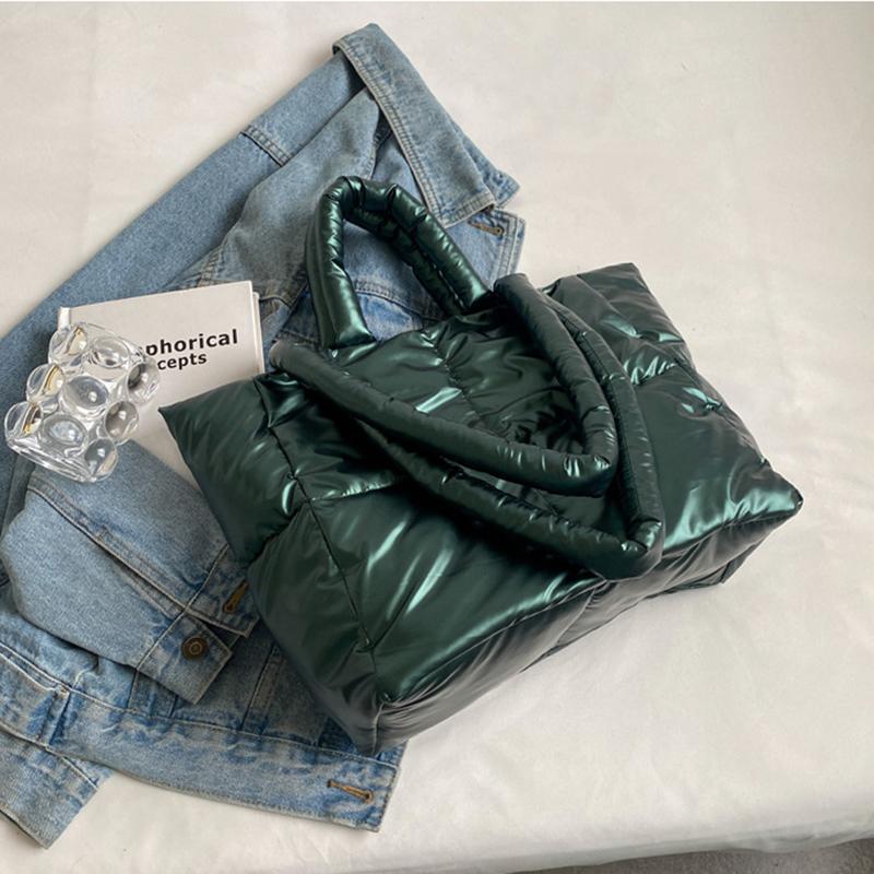 Handbag Female Large-capacity Bag Female New Tide Fashion Shoulder Bag Fall And Winter Shopper Puffer Tote Bag