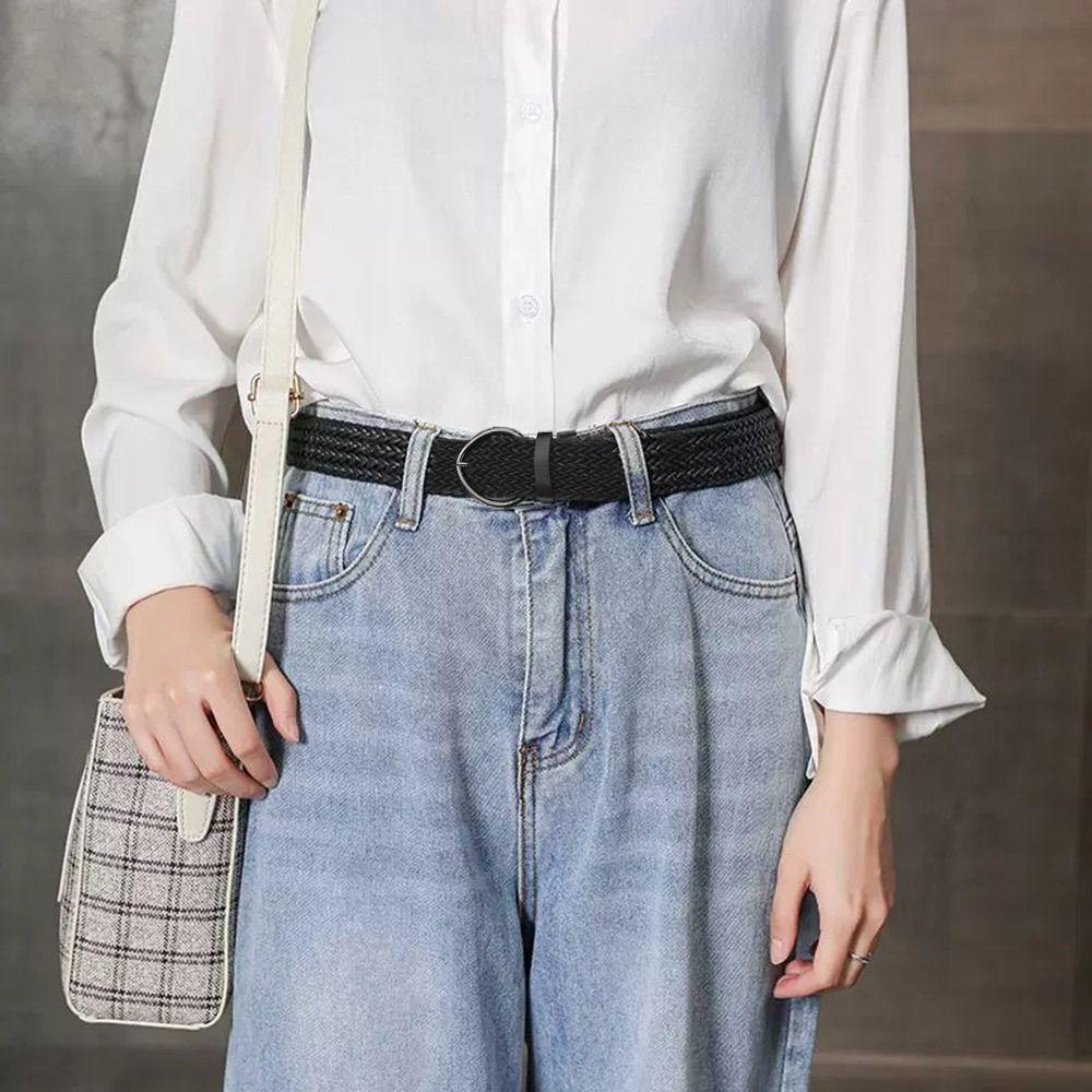 Goth Retro Wax Rope Braided Belt Wide Waist Band Fashion Waistband  Jeans Dress Skirts Accessories