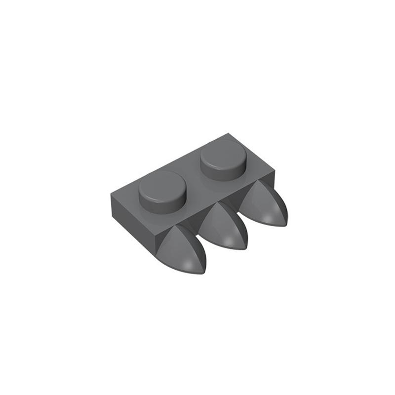 

Non-Toxic 20Pcs Moc Compatible Assembles Particles 15208 Plate Modified 1 X 2 With 3 Teeth Building Blocks Parts Diy Educational Tech Part