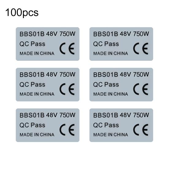 100 ks samolepek na motory kol, příslušenství, vodotěsné, snadno instalovatelné, 36V/250W 48V/750W, samolepky na elektrická kola pro Bafang