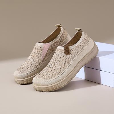 Spring and Summer Shoes Women's Solid Color Casual Shoes Lazy Shoes Women's Shoes Soft Soles Not Tired Feet Flat Shoes Women's Cloth Shoes