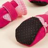4pcs/set Soft-soled Dog Shoes Mesh Pet Sandals New Poodle Dog Shoes  for Small Dogs Puppies