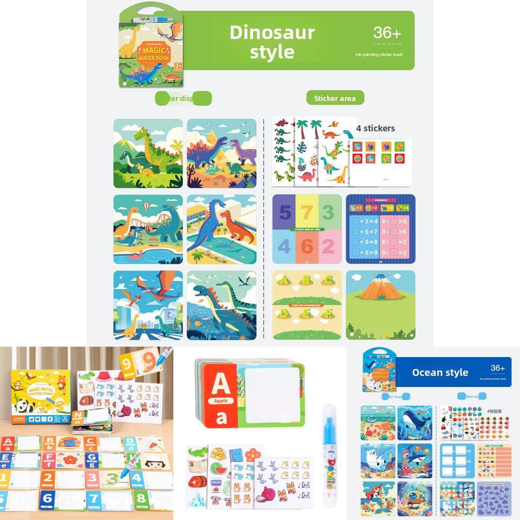 Water Painting Book For Kids With Ocean Animals Reusable Waterbased Art For Early Learning And Creativity