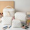 Polyester Travel Makeup Bag With Large Capacity And Zipper Closure For Women