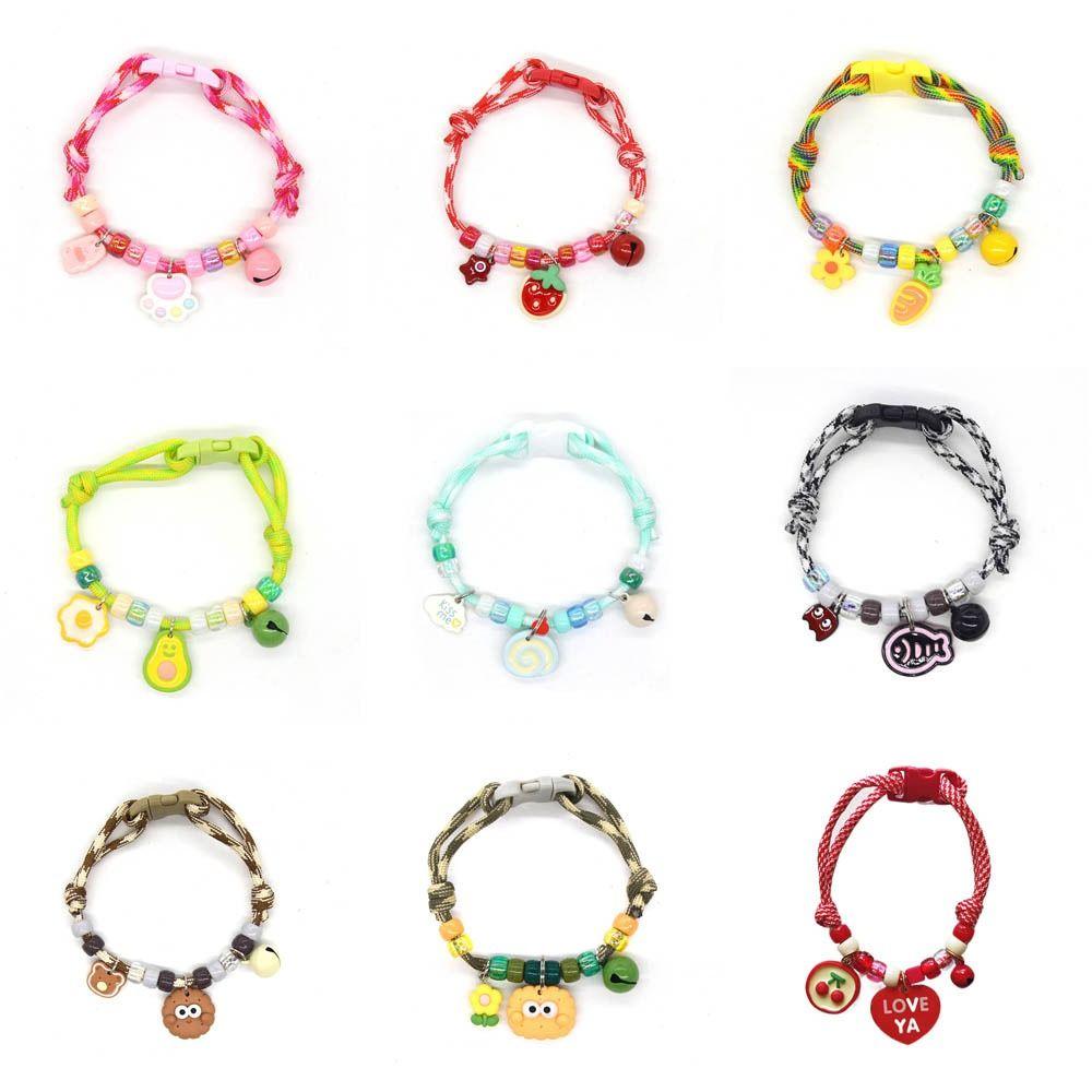 Colorful Cat Puppy Collar Braided Pet Neck Rings Cute Pet Necklace  Cat