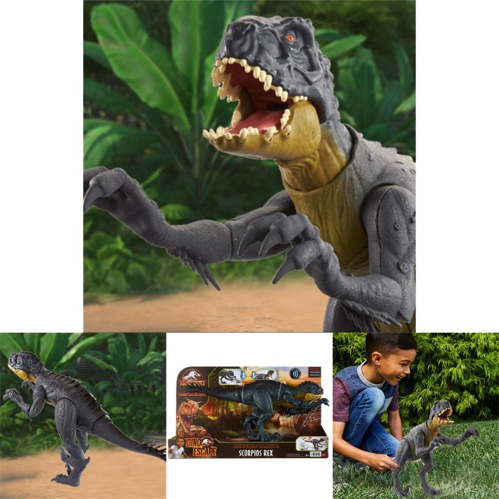 Jurassic World Scorpion Venimeux Tyrannosaurus Rex Jouet Dinosaure Articulé Pour Garçons