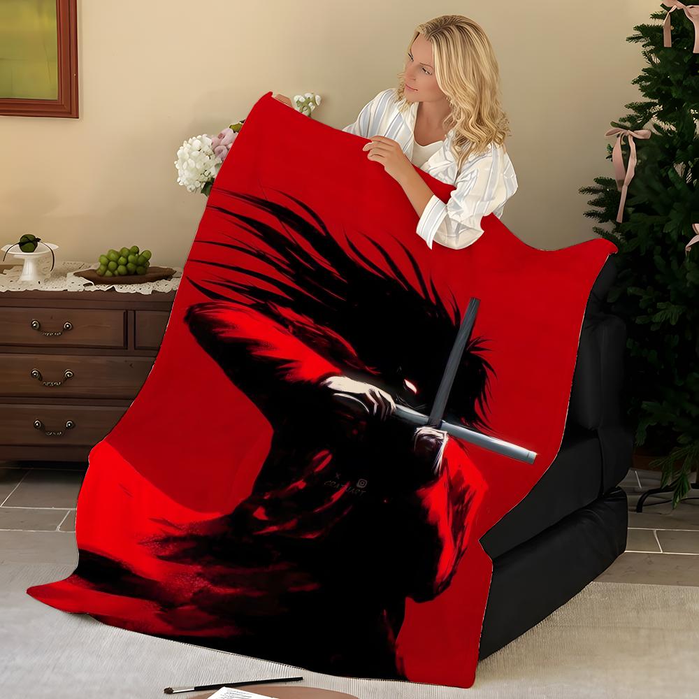 Anime H-Hellsing Throw Flannel Blanket, Soft Warm, Durable & Washable cute Cool