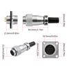Upgrades Aviation Circular Connector Female Plug Secure & Stable Aviation Connector TQ+Z Male+Famale Base Connector Set
