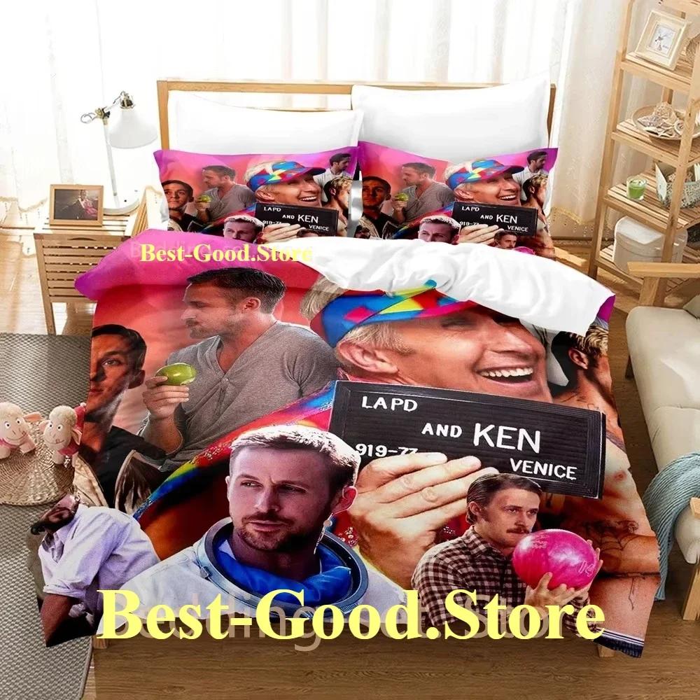 Ryan Gosling Bedding Set Single Twin Printed Bed Set With Pillowcase Bed Duvet Cover Soft Single Double Queen Super King Size