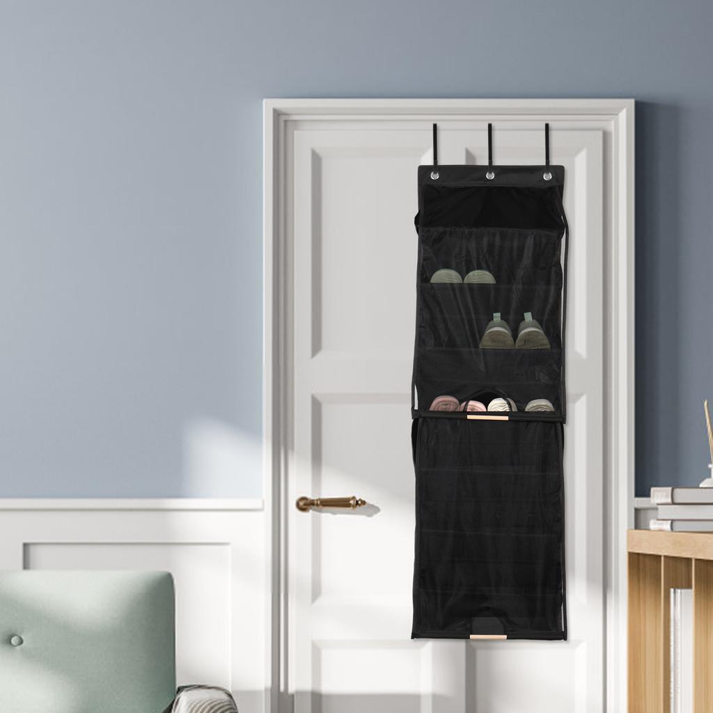 Over The Door Shoe Rack Large Capacity Hanging Shoe Rack Organizer Breathable Slippers Organizer Shoe Storage for Bedroom Closet