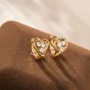 Exquisite Japanese-Style Heart Ear Cuff: Two-Way Wear, Versatile, High-End Fashion Earrings