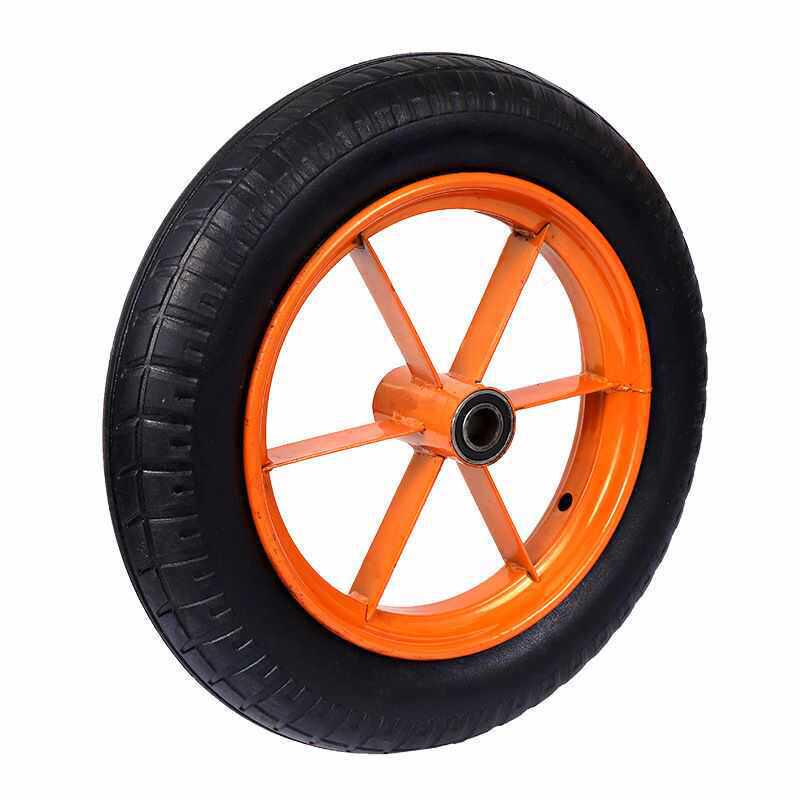 16-inch 300-10 Puncture-Proof Solid Wheel Cart with Axle