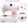 Mini Portable Sewing Machine Household Night Light Foot Pedal Straight Line Hand Table Tools Two Speeds Two Power Supply 6W